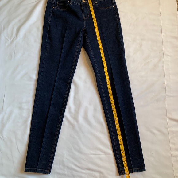 White House Black Market WHBM Dark Denim Jean Sz 4 - Picture 6 of 6